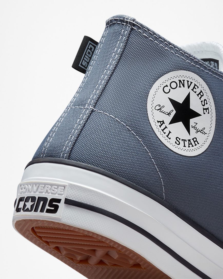 Men's Converse CONS Chuck Taylor All Star Pro Skate Shoes Grey / White / Black | AU 6C013I